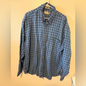 Bill Blass Blue Plaid Men's Shirt
